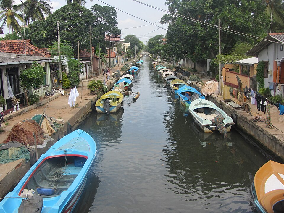 The Dutch Channel waterway in Negombo, Sri Lanka